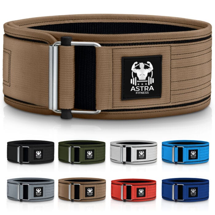 Astra Fitness Weight Lifting Belt for men and women - Brown Color