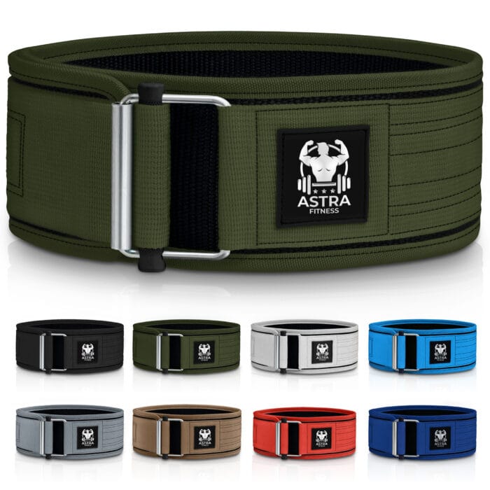 Astra Fitness Weight Lifting Belt for men and women - Green Color